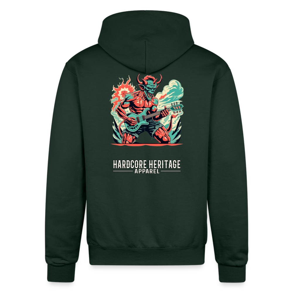 Rock Devil Powerblend Hoodie - Dark Green