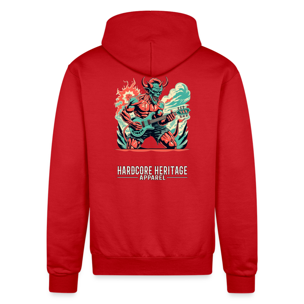 Rock Devil Powerblend Hoodie - Scarlet