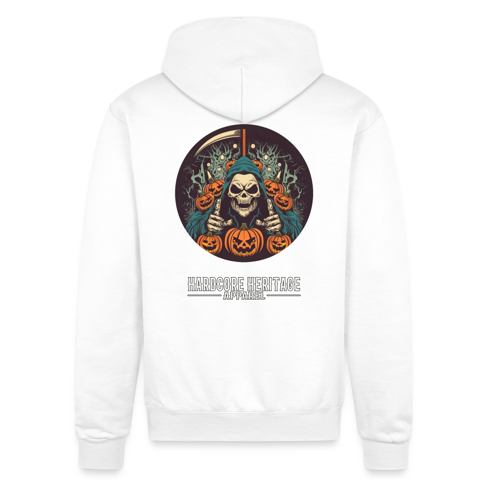 Jack-O-Reaper Powerblend Hoodie - white