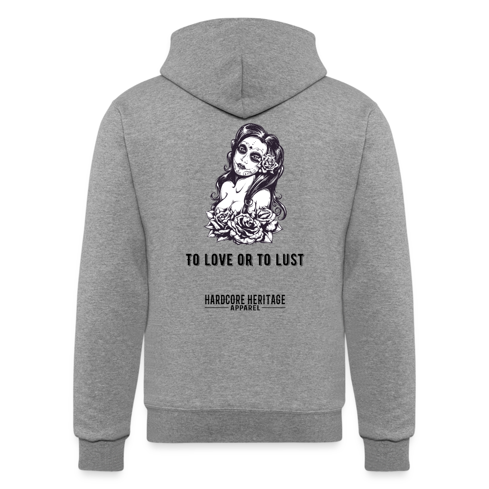 To Love or to Lust Powerblend Hoodie - heather gray