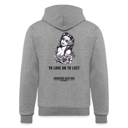 To Love or to Lust Powerblend Hoodie - heather gray