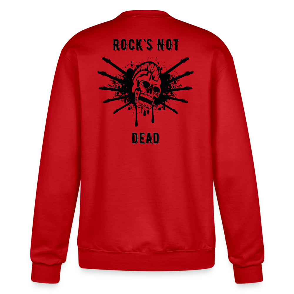 Rock's Not Dead Powerblend Sweatshirt - Scarlet