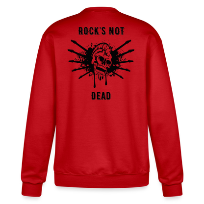 Rock's Not Dead Powerblend Sweatshirt - Scarlet