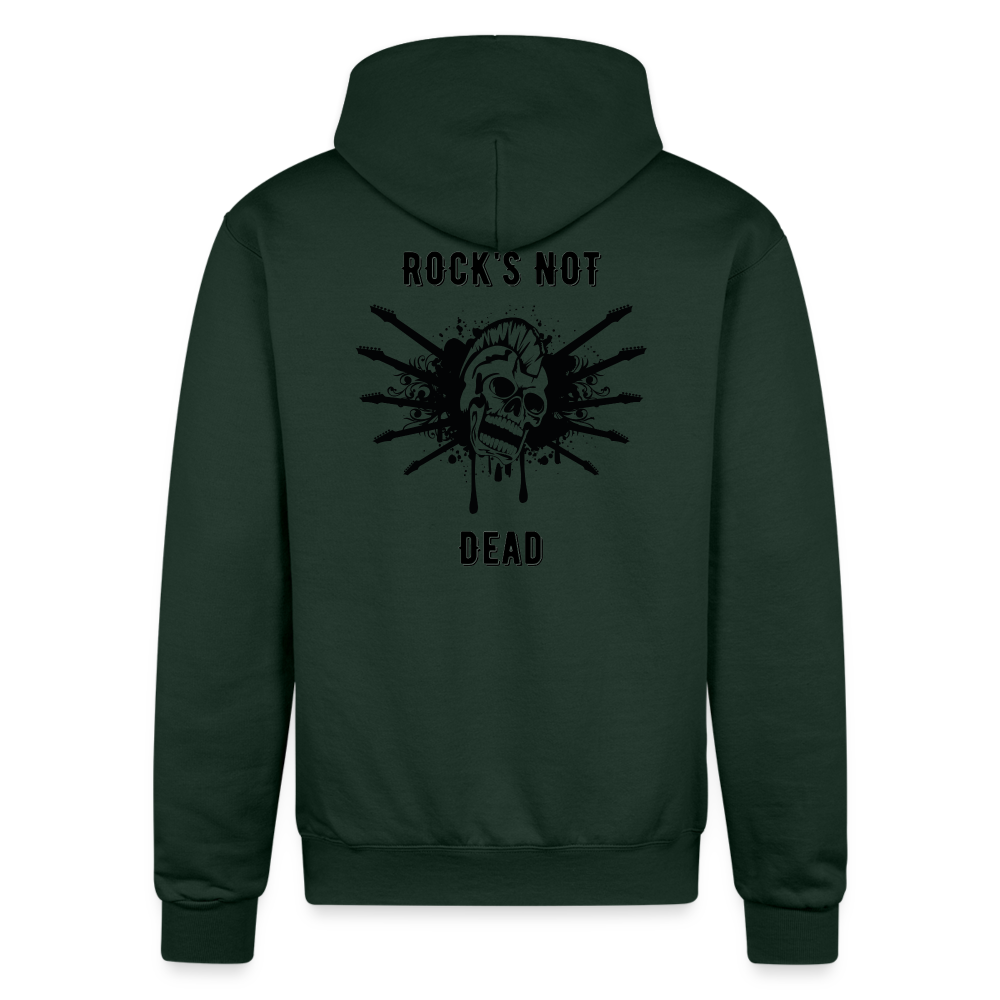 Rock's Not Dead Powerblend Hoodie - Dark Green