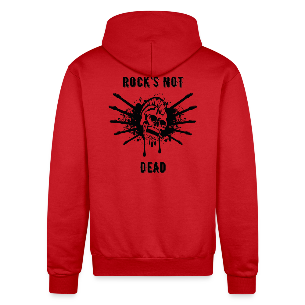 Rock's Not Dead Powerblend Hoodie - Scarlet