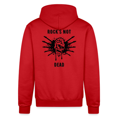 Rock's Not Dead Powerblend Hoodie - Scarlet