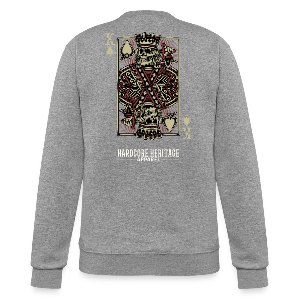 King of Hearts Powerblend Sweatshirt - heather gray