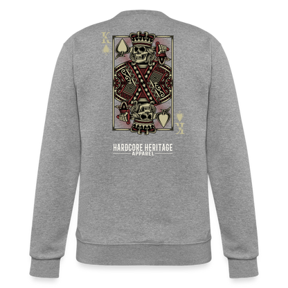 King of Hearts Powerblend Sweatshirt - heather gray