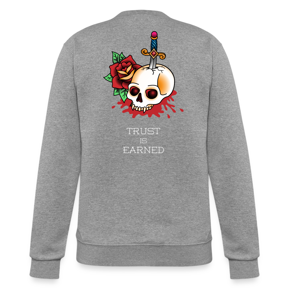 Trust is Earned Powerblend Sweatshirt - heather gray