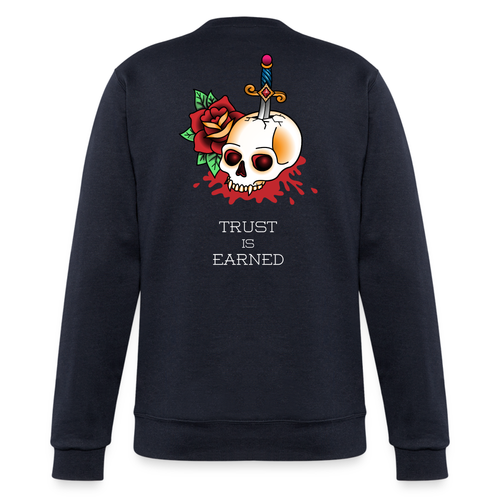 Trust is Earned Powerblend Sweatshirt - navy