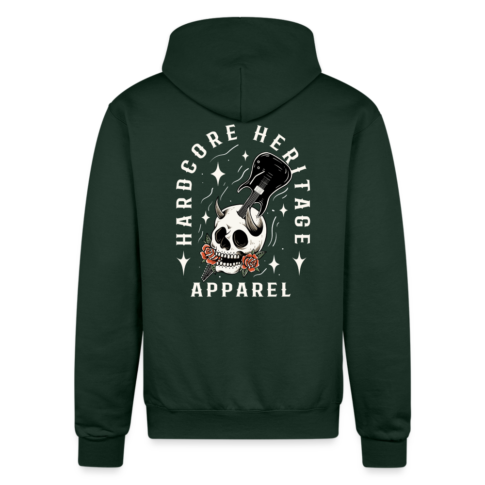 Hardcore Band Powerblend Hoodie - Dark Green