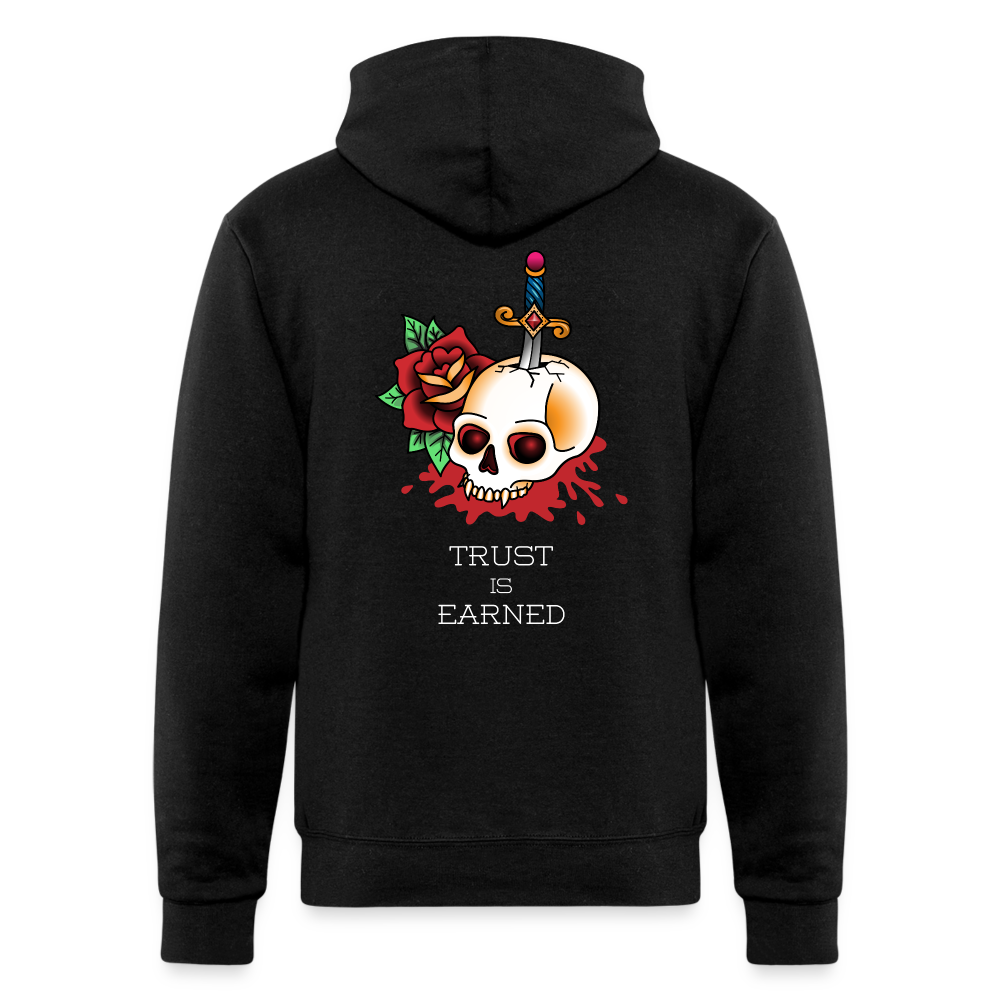 Trust is Earned Powerblend Hoodie - black