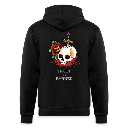 Trust is Earned Powerblend Hoodie - black