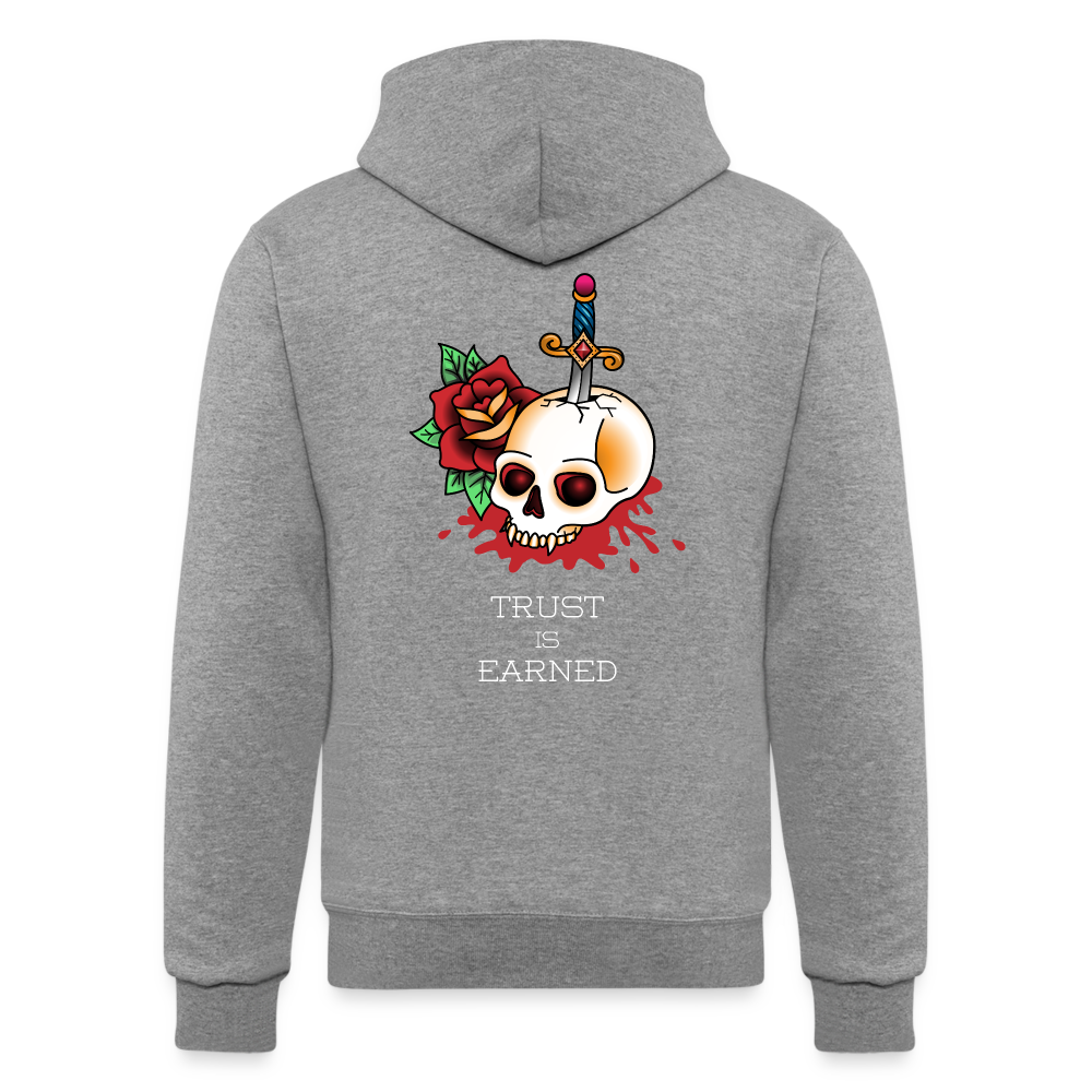 Trust is Earned Powerblend Hoodie - heather gray