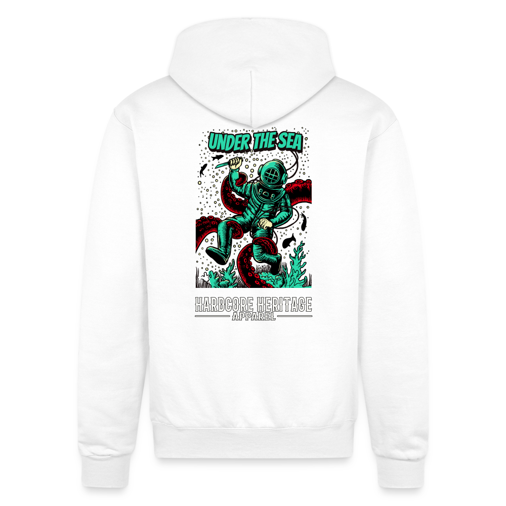 Ocean Dweller Powerblend Hoodie - white