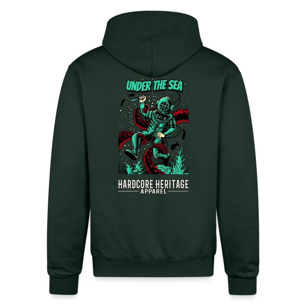 Ocean Dweller Powerblend Hoodie - Dark Green