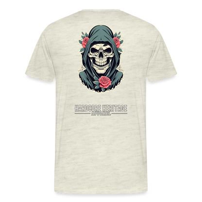 Death's Lover Tee - heather oatmeal