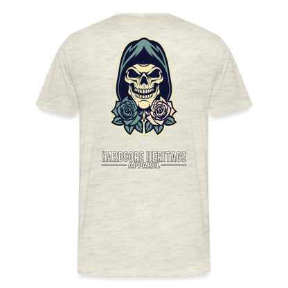 American Traditional Reaper Tee - heather oatmeal