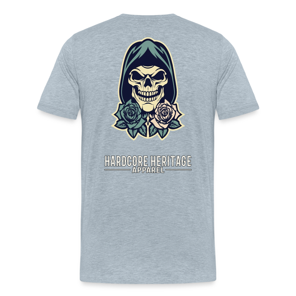 American Traditional Reaper Tee - heather ice blue