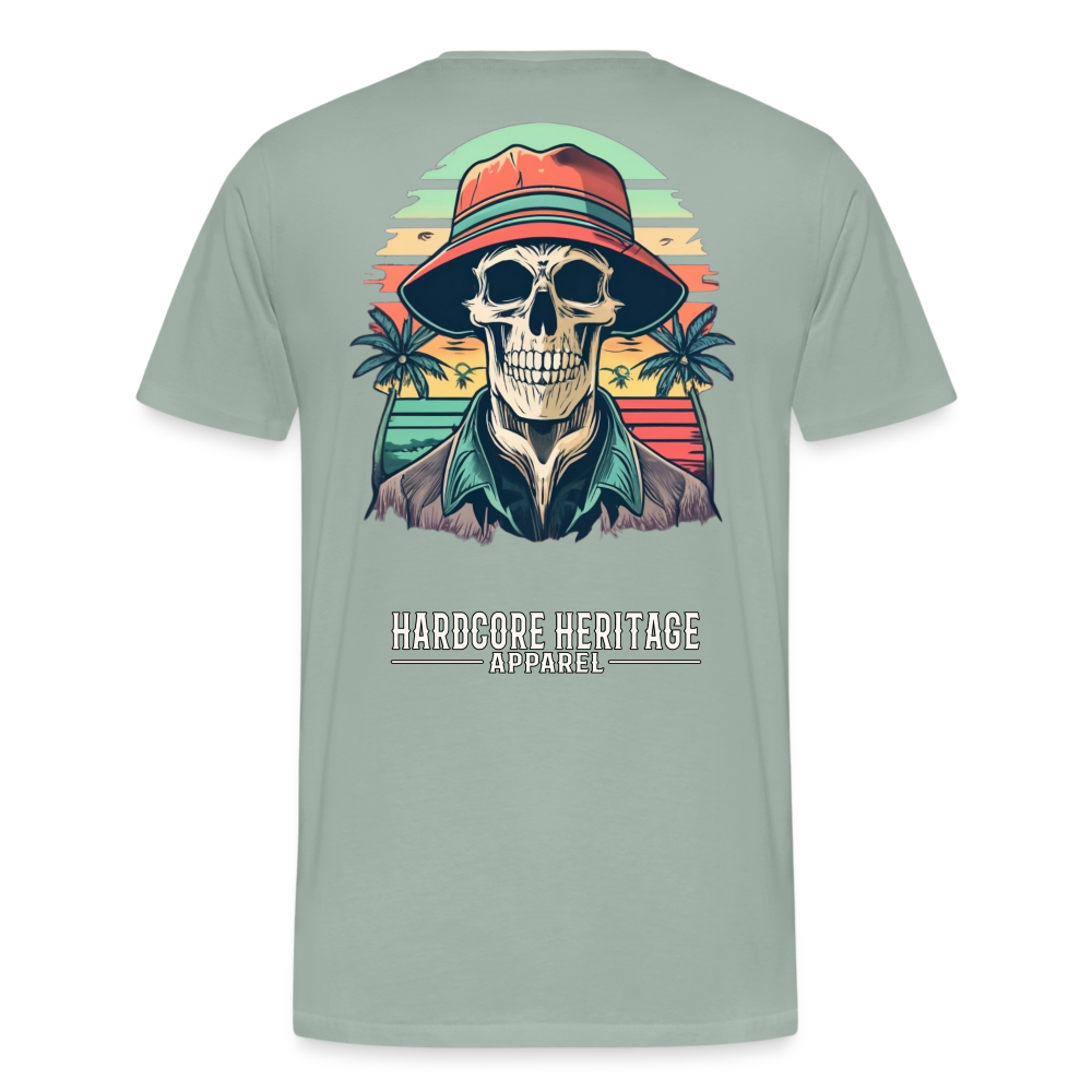 Another Day in Paradise Tee - steel green