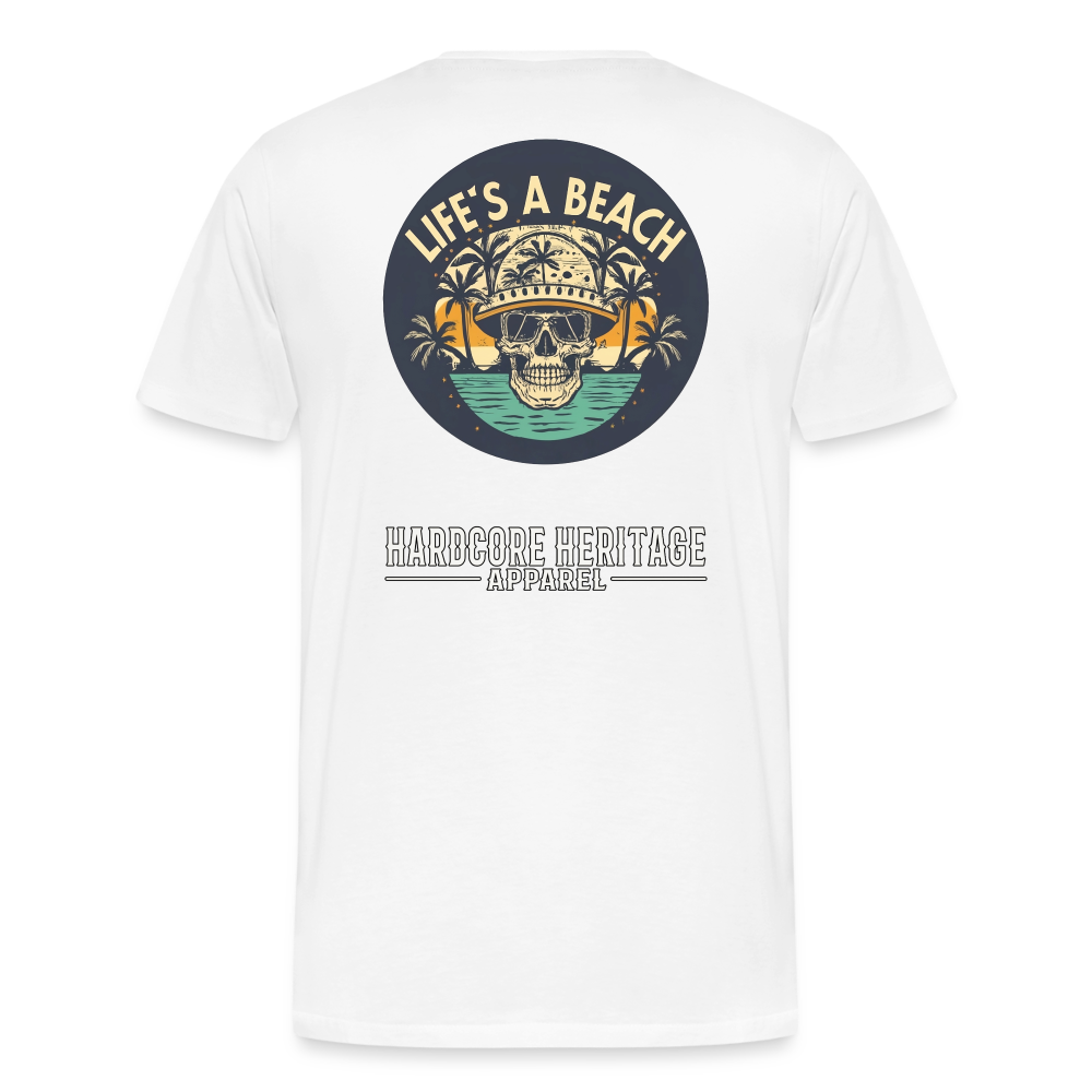 Life's a Beach Tee - white