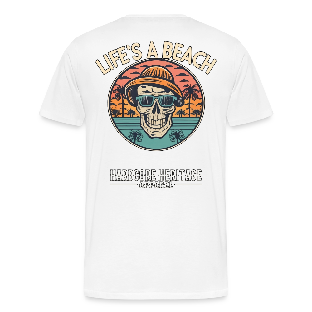 Life's a Beach v2 Tee - white