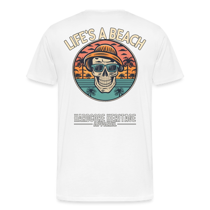 Life's a Beach v2 Tee - white