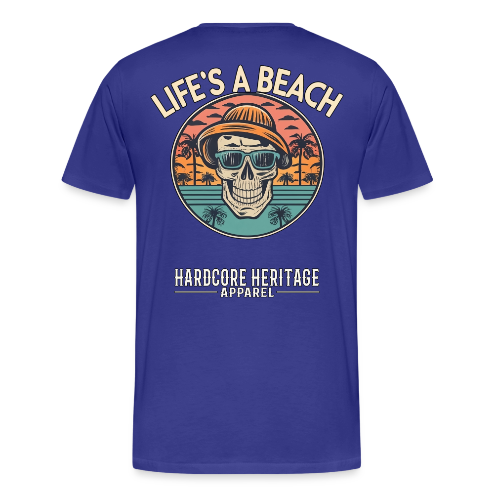 Life's a Beach v2 Tee - royal blue