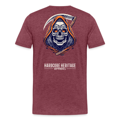 Messenger of Death Tee - heather burgundy