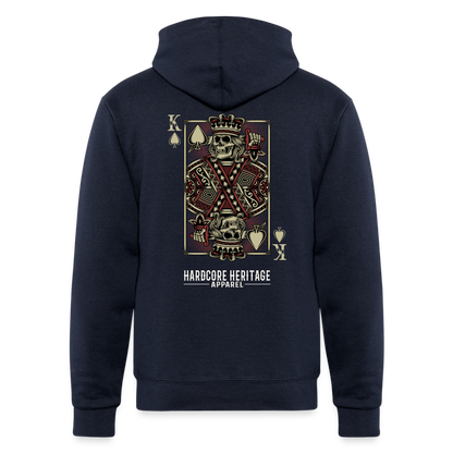 King of Hearts Powerblend Hoodie - navy